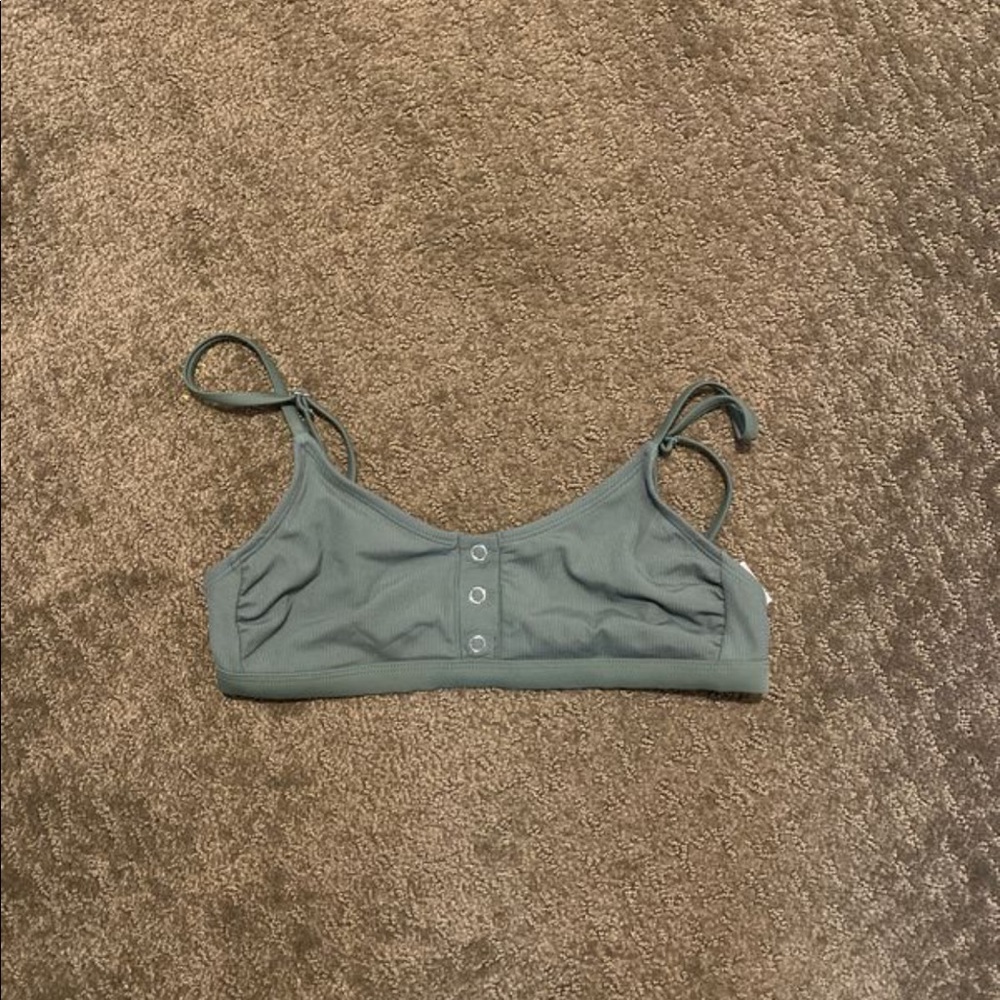 Green target brand bikini top